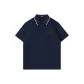 [Ice Silk Antibacterial]Navy Blue (Tf Black Red Warrior Chest Logo)
