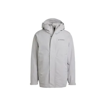 Adidas Waterproof And Windproof To Keep Warm Windbreaker Jacket Men's Gray