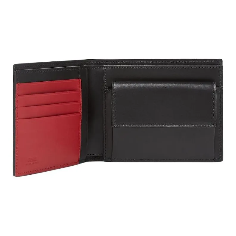 FENDI Leather Wallet Men's Black-2