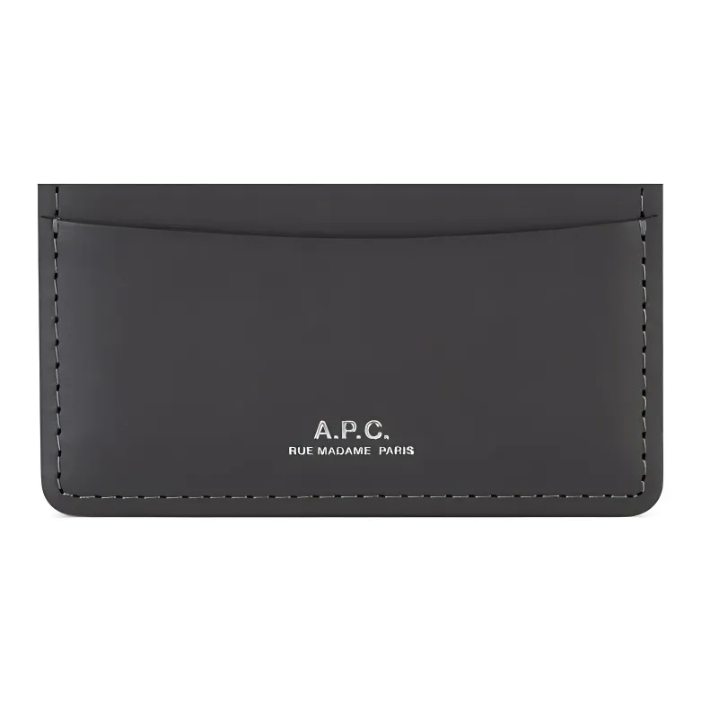 A.P.C André Logo Stamp Card Holder-3