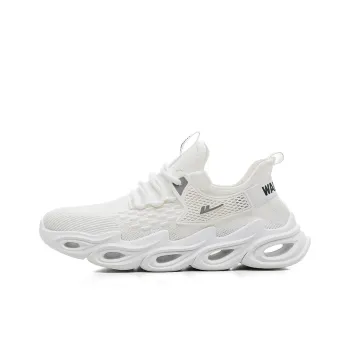 WARRIOR Running Shoes Men Low Top White