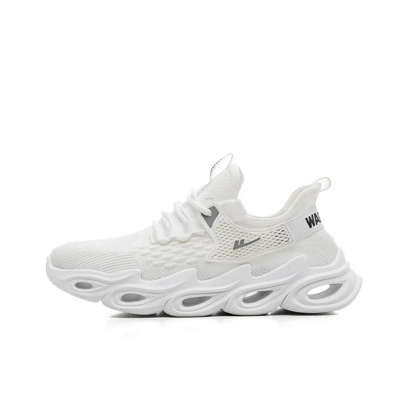 WARRIOR Running Shoes Men Low Top White-0