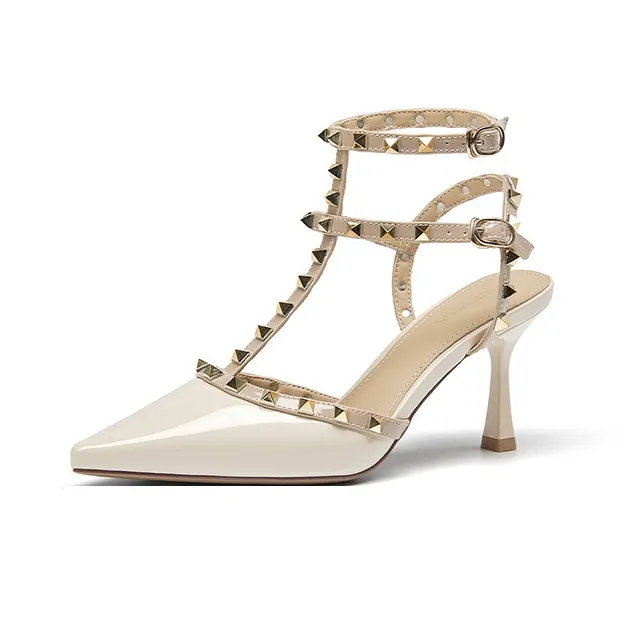 FIVE PLUS Slim Heel High Heels Women's-1