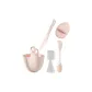 [Beige-5 Pcs Set]Facial Mask Bowl Clothing Sets+Cleansing Puff