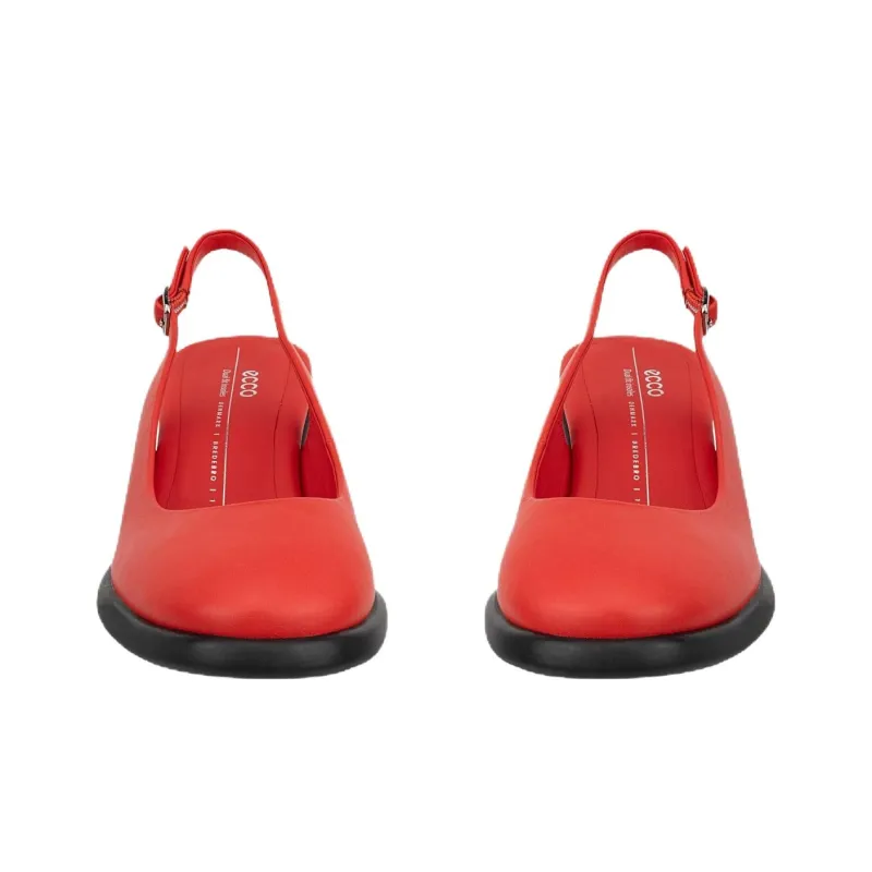 Ecco SCULPTED LX 55 Chunky Heel High Heels 5.5cm Women's Red-4