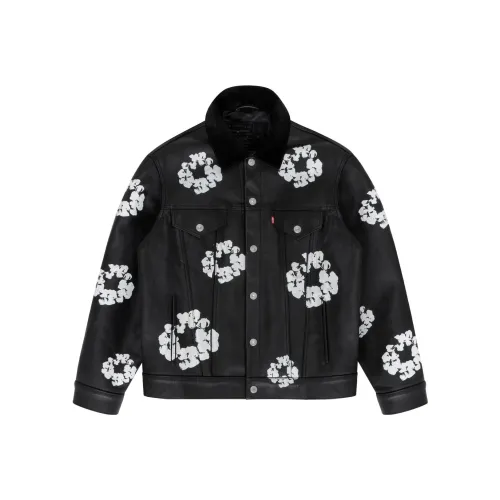Denim Tears X Levi's Leather Cotton Wreath Type 3 Jacket