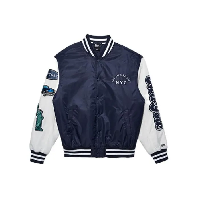 New Era Baseball Jerseys Unisex Navy Blue-0
