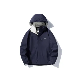 JEEP SPIRIT Outdoor Hiking Water Resistant Windproof And Water Repellent Windbreaker Jacket Unisex
