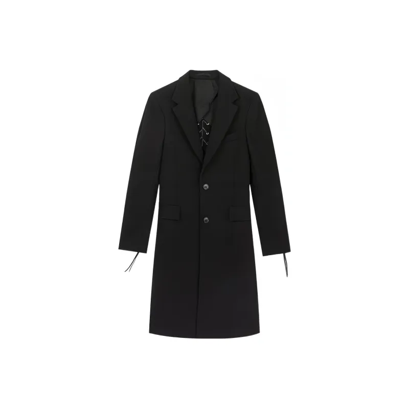 VERSACE VERSACE SS23 Coats Unisex Black-0