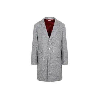 Brunello Cucinelli Coats Men Gray