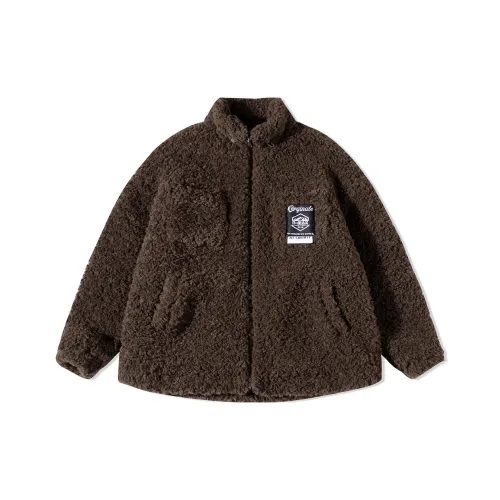 N-MAX Jacket Loose Fit Unisex Thickened Jacket Dark Brown Unisex Dark Brown