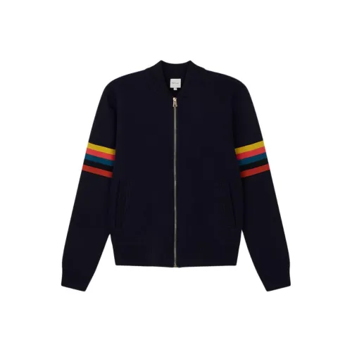 Paul Smith Artist Striped Zip-Up Cardigan
