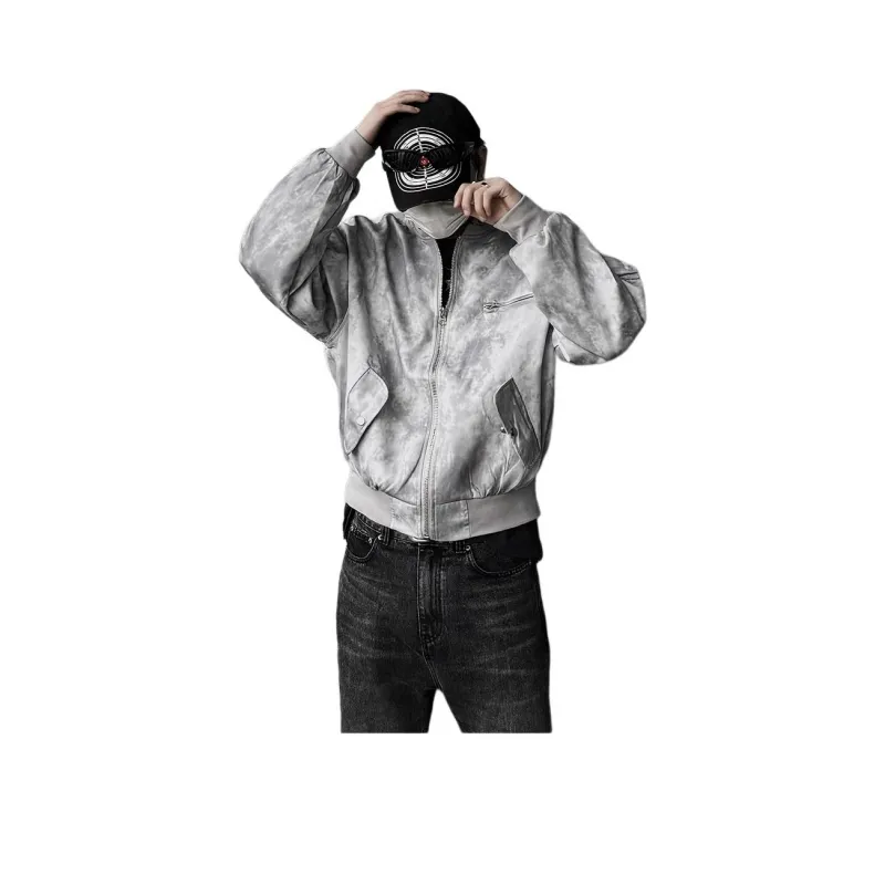 KVIV Jackets Coats Men's Gray White-0