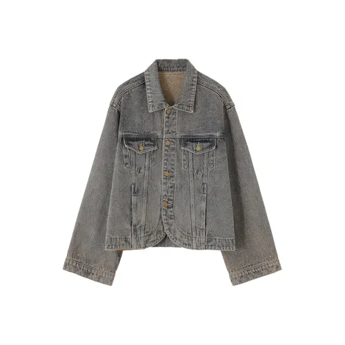 CONP Denim Jacket Unisex Washed Color