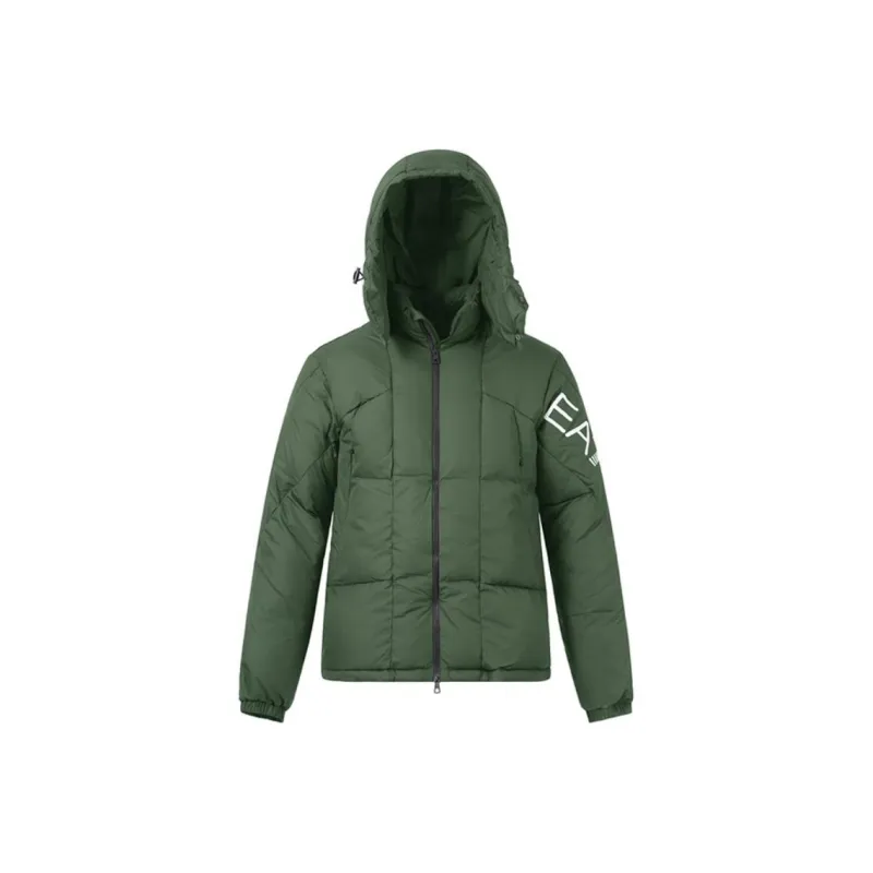 EMPORIO ARMANI Puffer Jackets Men Dark Green-0