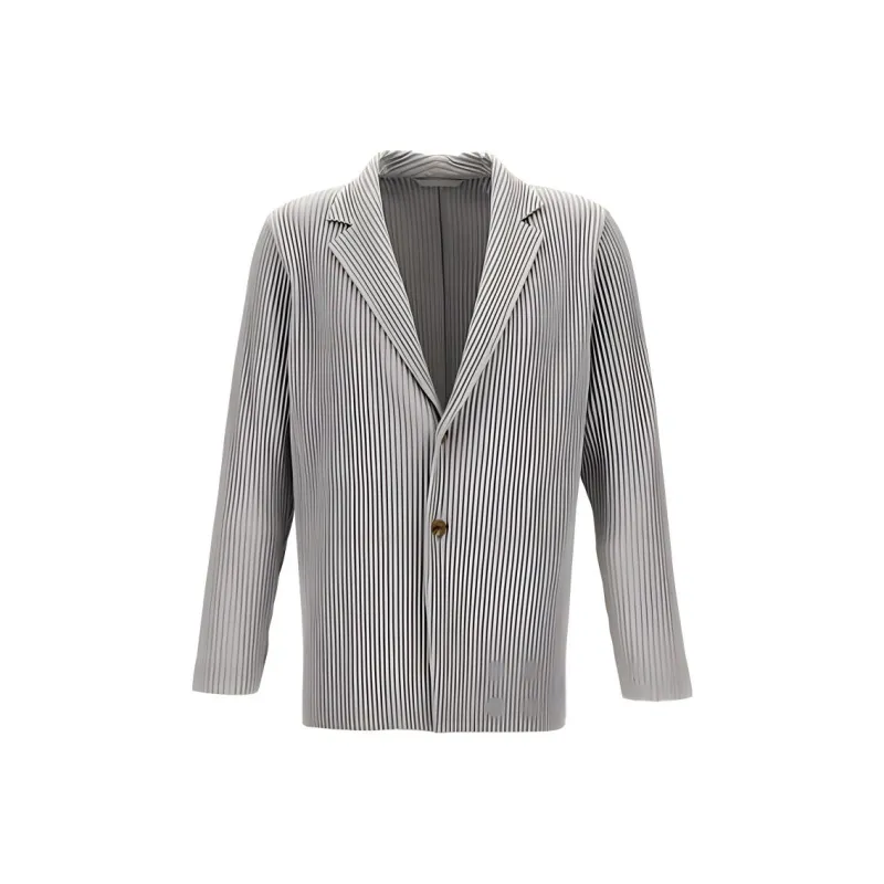 Homme Plissé Issey Miyake Plissé Single Breasted Blazer-0