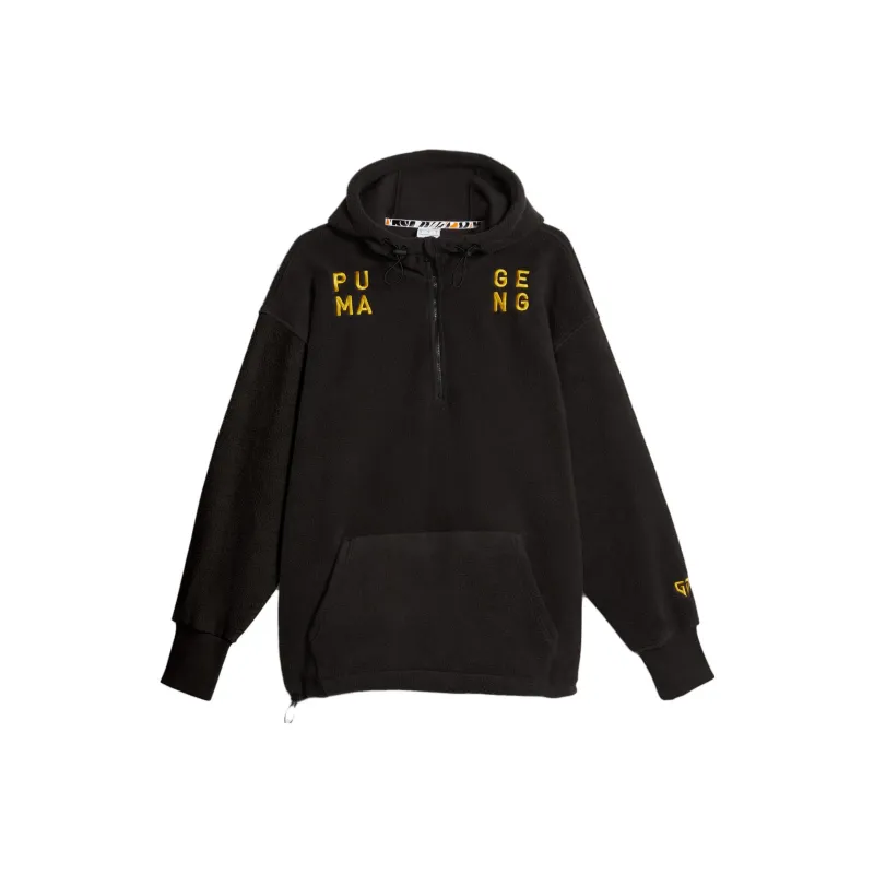 PUMA Gen.G Esports Men's Half-Zip Fleece Pullover Velvet-feel Coat Men's Black-0