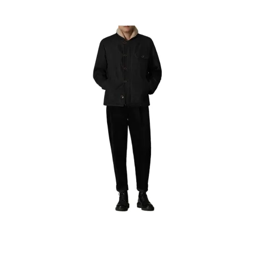 Hacikis Denim Jacket Men's Deep Navy Blue