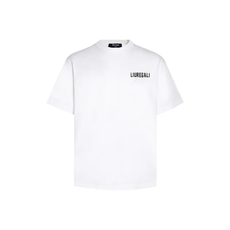 LIUREGALI T Shirts Unisex White-0