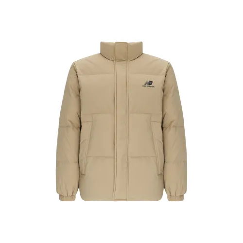 New Balance Down Jackets Men Withered Grass Yellow