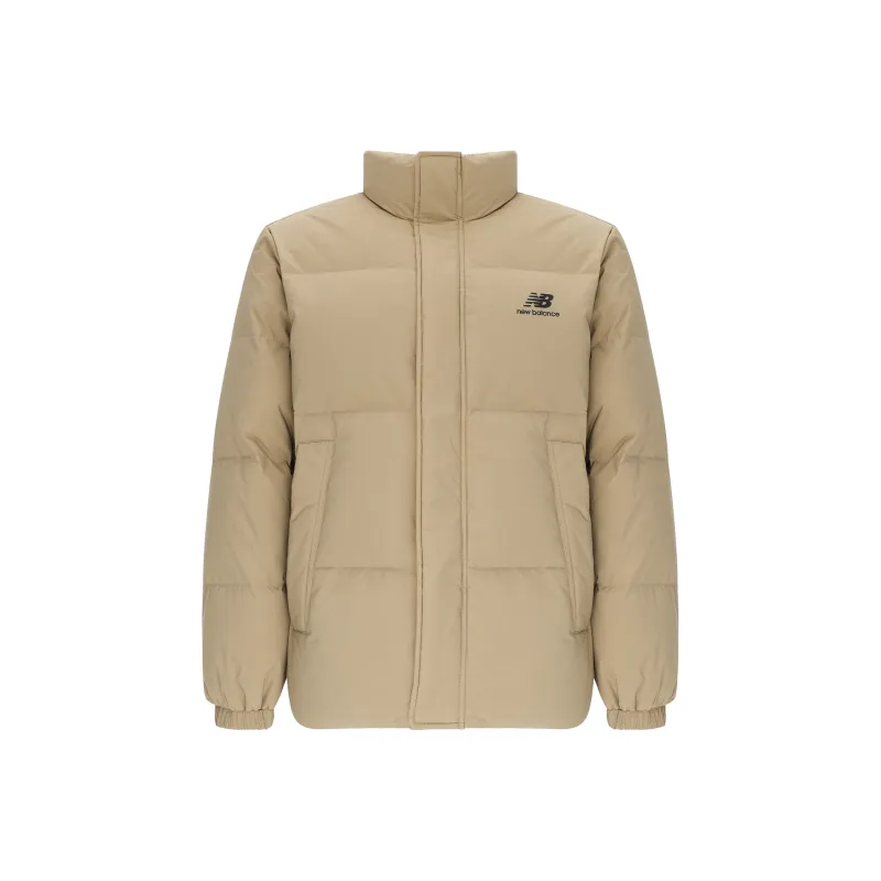 New Balance Down Jackets Men Withered Grass Yellow-0