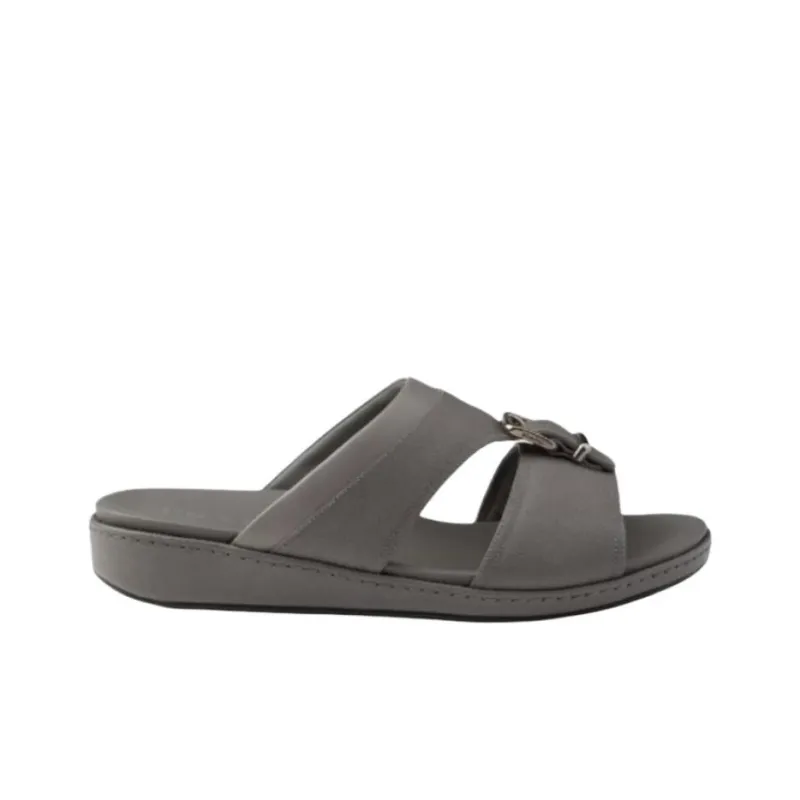 PRADA Saffiano Slide Slippers 3cm Men's Gray-1