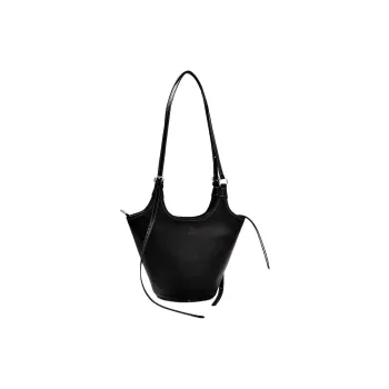 ANDFEEL Top Grain Vegetable Tanned Cow Leather Shoulder Bag, Crossbody Bag Women's Black