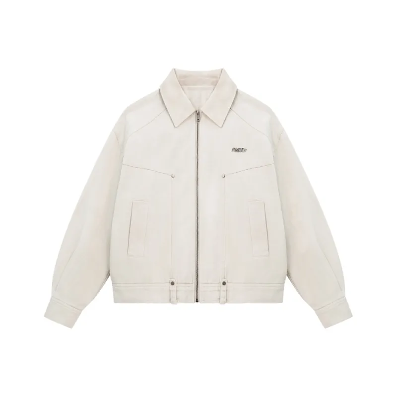 PMET Leather Collar Workwear Jacket Unisex-2