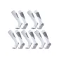 Long Shaft Soccer Socks White 5 Pack