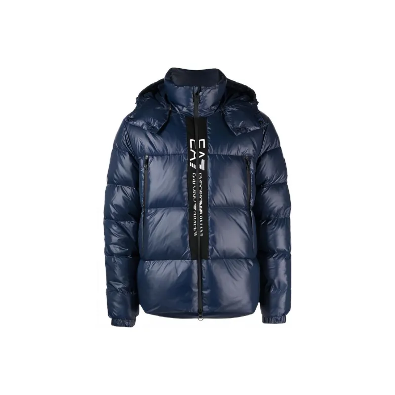 EMPORIO ARMANI EA7 FW22 Down Jacket Men's Blue-0