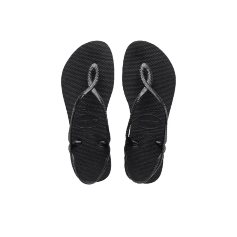 Havaianas LunaFlatform Beach Sandals Women's Black-2