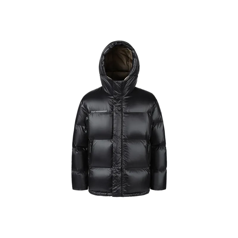 KIKC Down Jackets Unisex Pitch Black-0