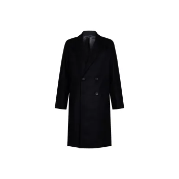 CK/Calvin Klein Erkek Recycled Wool Kasmir Kaban Coats Men's Black