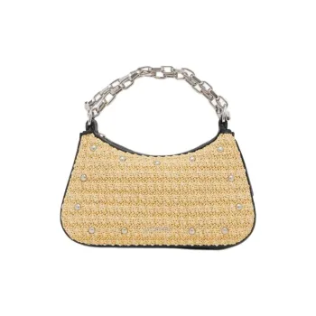 Alexander McQueen Polyamide Handbag Mini Women's Natural & Black