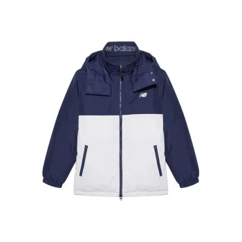 New Balance Down Jackets Unisex Blue With White Lettering