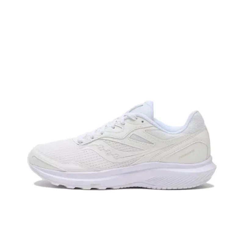 Saucony Cohesion 16 Shock Absorbers With Slip Resistant Features Low Top Running Shoes Unisex White-0