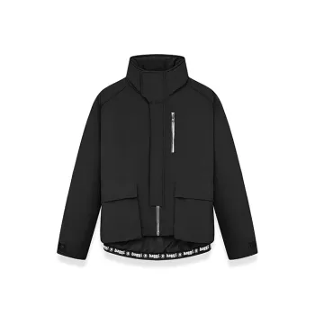 BAGGL Letter Stand Collar Loose Fit Thickened Puffer Jacket Unisex