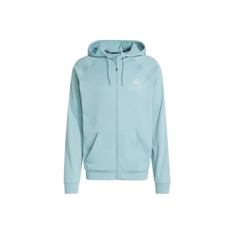 Adidas Game And Go Big Logo 3 Stripes Full Zip Hoodie-0