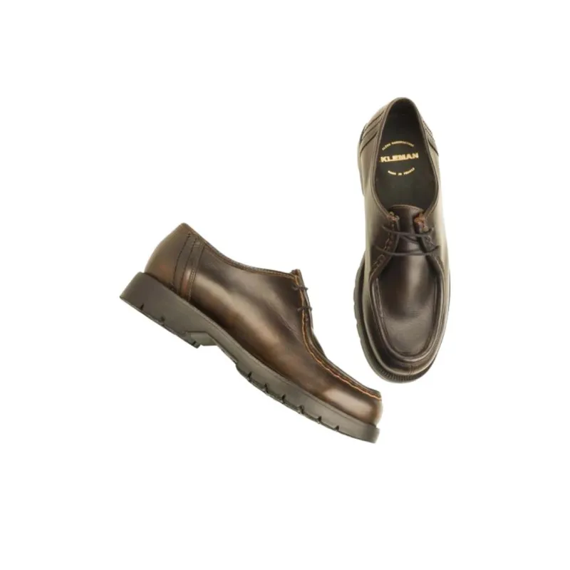 KLEMAN CLEON MANUFACTURE PADROR MD Low Top Casual Shoes Unisex Brown-4