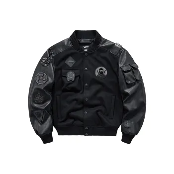 VIP Baseball Jacket Unisex Black