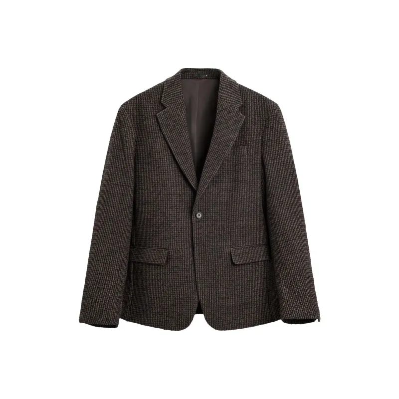 ZARA Business Suit Men's Brown - Blue-0