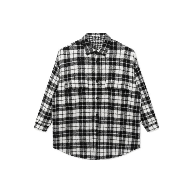 GXG Coats Men's Black White Plaid-0