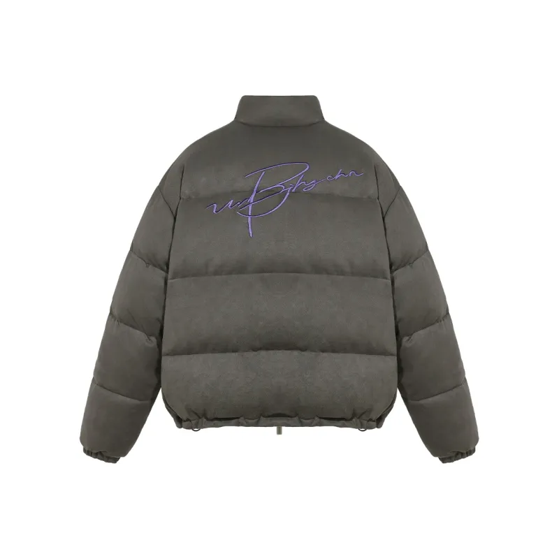BJHG Vintage Writting Unisex Down Jacket-19