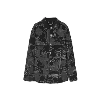 JOHN RICHMOND Coats Men's Black Gray