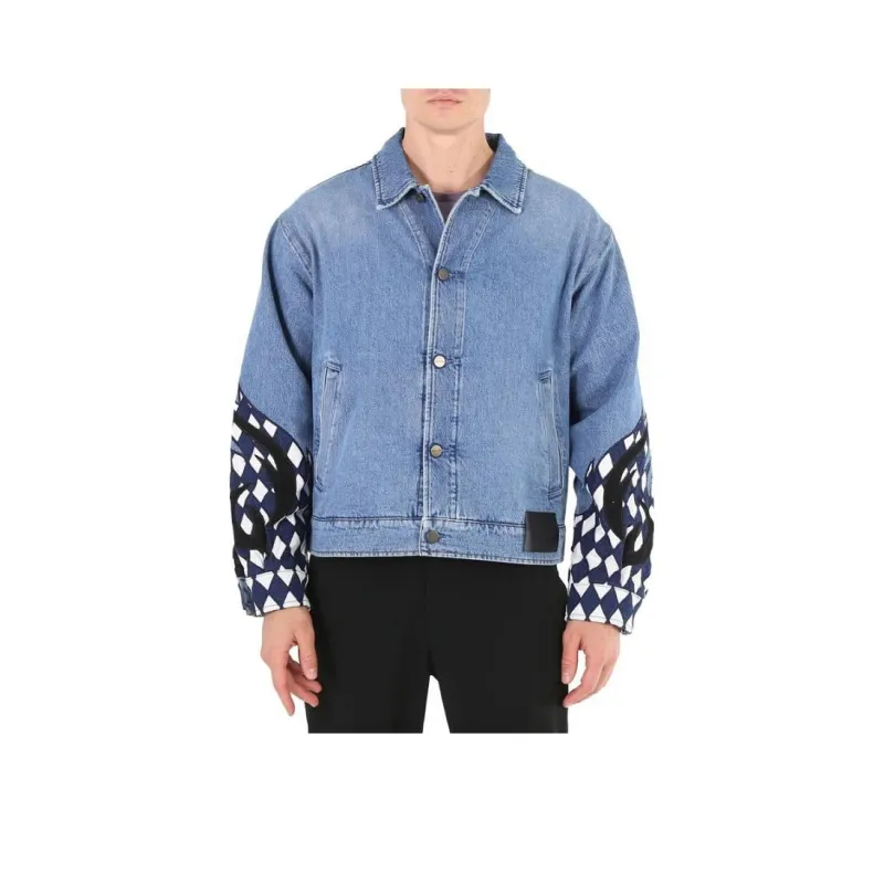 Roberto Cavalli Denim Jacket Men's Blue-0