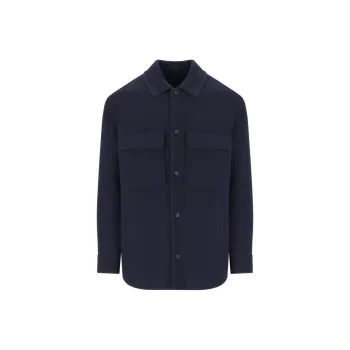 EMPORIO ARMANI Curved Hem Overshirt