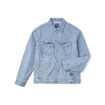 Lee FW24 Denim Jacket Men Light Blue