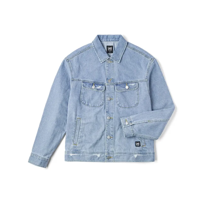Lee FW24 Denim Jacket Men Light Blue-0
