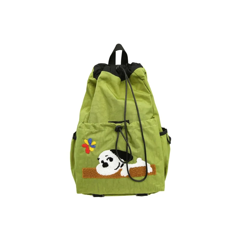Alcohol Dragon Nylon Backpack Regular Women's Multicolor-15