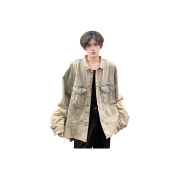 TESTUNG Denim Jacket Unisex Yellow Mud